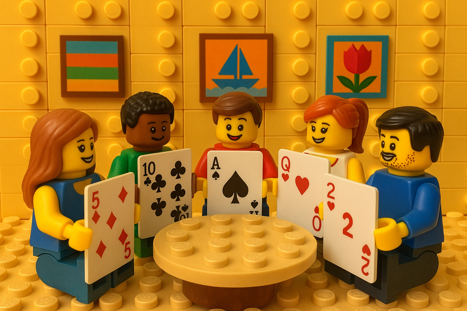 Lego mural art